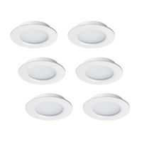 LED-inbouwspot set 6 stuks Modena wit 3W dimbaar