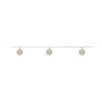 Lichtsnoer met Metalen Ballen,100cm - Wit