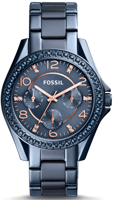 Horlogeband Fossil ES4294 Roestvrij staal (RVS) Blauw 18mm