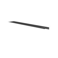 Hotbath &MORE Planchet - 80cm - inclusief bevestigings rails - 1 uitsparing - voor zeepdispenser of beker - Geborsteld zwart PVD SH080HMBP