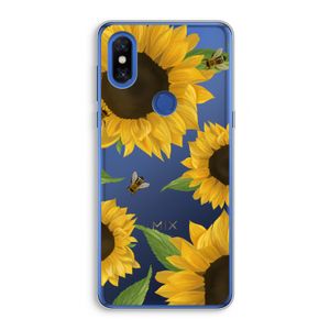 Sunflower and bees: Xiaomi Mi Mix 3 Transparant Hoesje
