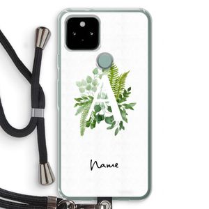 Green Brush: Pixel 5 Transparant Hoesje met koord