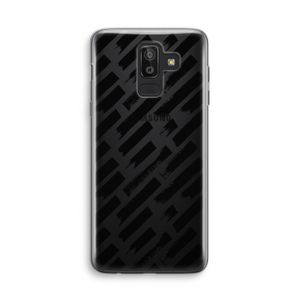 Zwarte vegen: Samsung Galaxy J8 (2018) Transparant Hoesje