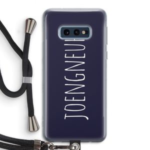 Joengneuh!: Samsung Galaxy S10e Transparant Hoesje met koord