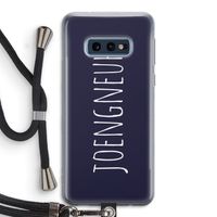 Joengneuh!: Samsung Galaxy S10e Transparant Hoesje met koord