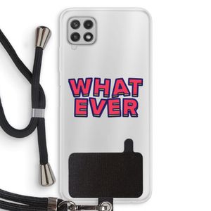 Whatever: Samsung Galaxy A22 4G Transparant Hoesje met koord