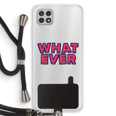 Whatever: Samsung Galaxy A22 4G Transparant Hoesje met koord
