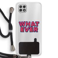 Whatever: Samsung Galaxy A22 4G Transparant Hoesje met koord