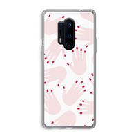 Hands pink: OnePlus 8 Pro Transparant Hoesje Hands pink: OnePlus 8 Pro Transparant Hoesje
