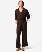 HEMA Damesjumpsuit Dawn donkerbruin (donkerbruin)