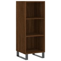 The Living Store Dressoir Classic Bruineiken - 34.5 x 32.5 x 90 cm - Duurzaam bewerkt hout