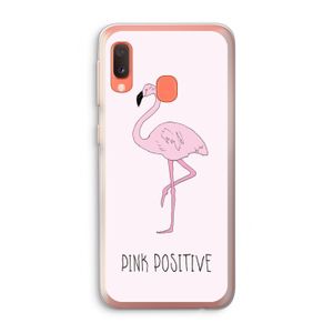 Pink positive: Samsung Galaxy A20e Transparant Hoesje