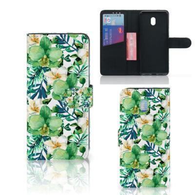 Xiaomi Redmi 8A Hoesje Orchidee Groen | Portemonnee hoesje