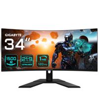 Gigabyte GS34WQC Gaming monitor Energielabel F (A - G) 86.4 cm (34 inch) 3440 x 1440 Pixel 16:9 1 ms HDMI, DisplayPort, Hoofdtelefoonaansluiting VA LCD - thumbnail