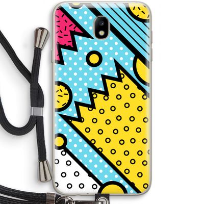 Pop Art #1: Samsung Galaxy J7 (2017) Transparant Hoesje met koord