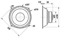 Visaton WS 20 E - 8 Ohm 8 inch 20.32 cm Woofer 80 W 8 Ω - thumbnail