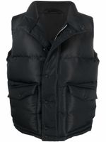 Alexander McQueen gilet matelassé à imprimé graffiti - Noir