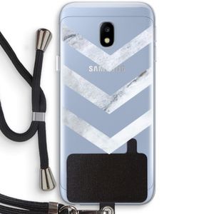 Marmeren pijlen: Samsung Galaxy J3 (2017) Transparant Hoesje met koord