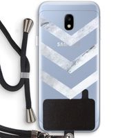 Marmeren pijlen: Samsung Galaxy J3 (2017) Transparant Hoesje met koord