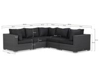 Garden Collections Toronto hoek loungeset 5-delig - thumbnail