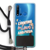 Pizza is the answer: Huawei P20 Lite (2019) Transparant Hoesje met koord