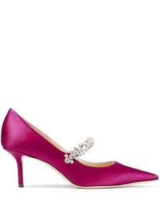 Jimmy Choo escarpins Bing 65 mm en satin - Rose