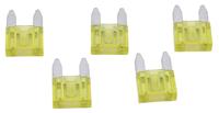 Coming Soon Dresselhaus "mini" zekering platte stekker flat fuse mini 20a yellow / 5 pcs.
