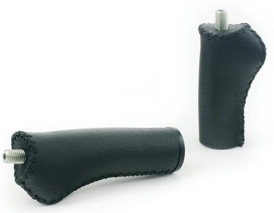 Widek 002196 handvatten leer city 90/120mm zwart op kaart