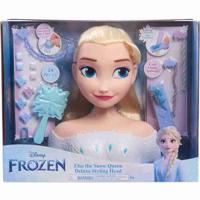 Stylinghoofd - SNEEUWKONINGIN - Elsa Deluxe Stylinghoofd - Extensions, haaraccessoires en kleuronthulling, vanaf 3 jaar