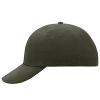 Olijf kleurige baseballcap voor volwassenen