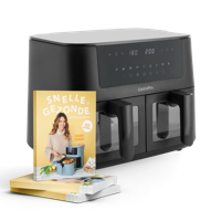 Lentedeal: Bistro Dual Zone Air Fryer + Sandra's snelle en gezonde air fryer-recepten