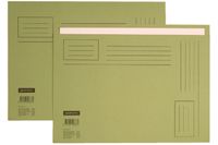 Vouwmap Quantore Folio ongelijke zijde 230gr groen