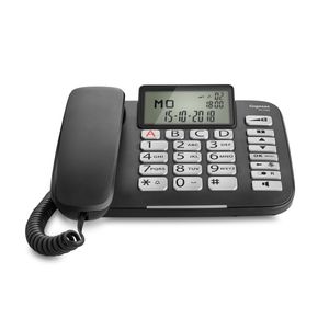 Gigaset DL 580 Analoge telefoon Nummerherkenning Zwart