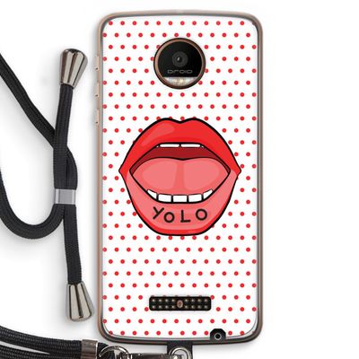 Yolo Denise: Motorola Moto Z Force Transparant Hoesje met koord