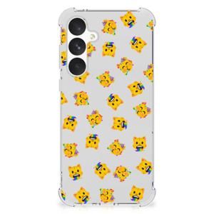 Doorzichtige Silicone Hoesje voor Samsung Galaxy A55 Katten Emojis