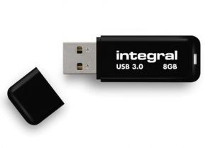Integral 128GB USB3.0 DRIVE NEON BLACK UP TO R-120 W-30 MBS USB flash drive USB Type-A 3.2 Gen 1 (3.1 Gen 1) Zwart