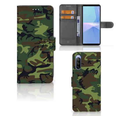 Sony Xperia 10 III | Telefoon Hoesje | Army Dark