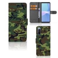Sony Xperia 10 III | Telefoon Hoesje | Army Dark