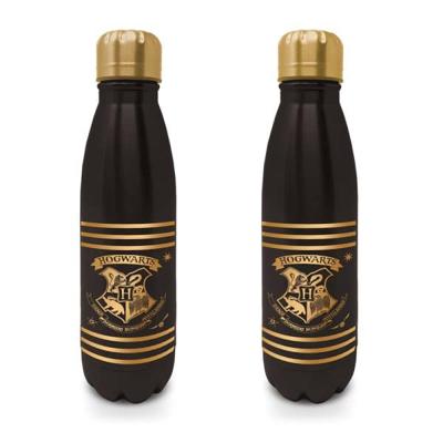 Harry Potter Drinkfles Hogwarts Zwart en Goudkleurig 570ml