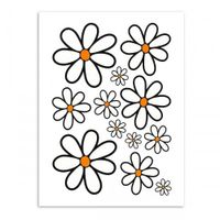Transfer-set magrieten wit/rood 94x24cm