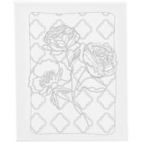 Creativ Company Schildercanvas met print, rozen, d: 1,6 cm, afm 24x30 cm, 360 gr, 1 stuk