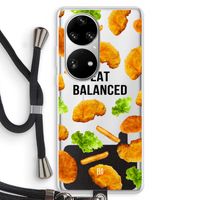 Eat Balanced: Huawei P50 Pro Transparant Hoesje met koord
