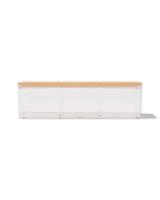 HEMA Organizer transparant met deksel 9x12.5x6.8 (blauw)