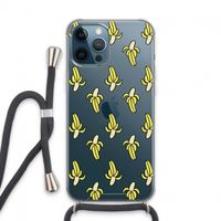 Bananas: iPhone 13 Pro Max Transparant Hoesje met koord