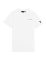 Lyle & Scott winter t-shirt jongens - wit - geborduurd