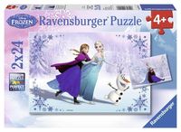 Ravensburger puzzel 2x24 stukjes disney frozen - thumbnail