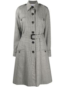 Christian Dior Pre-Owned trench à carreaux - Gris