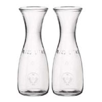 Pasabache water karaffen van 0,5 liter - 2x - glas - transparant - Sapkannen/waterkannen