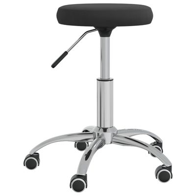 VidaXL Massagekruk fluweel zwart