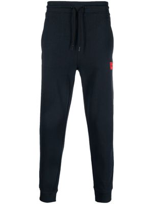 HUGO pantalon de jogging à patch logo - Bleu